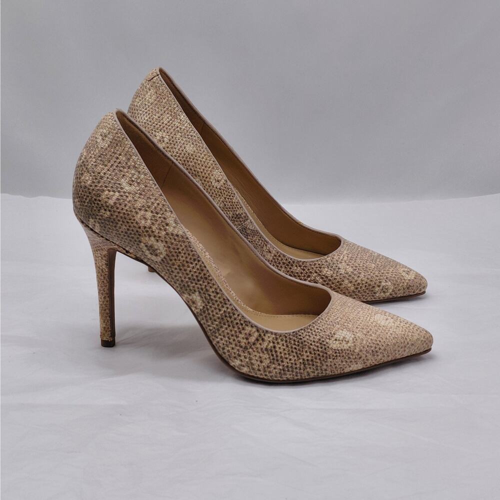 Michael Kors Womens Heels Size 6M Snakeskin Wedding Cocktail Party Evening Pumps - Picture 2 of 12